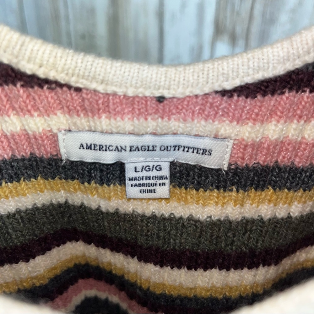 American Eagle Knit Stripe Sweater Vest Tank - Picture 6 of 6